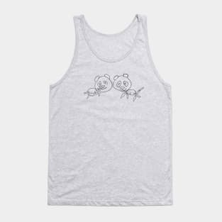 Panda twins Tank Top